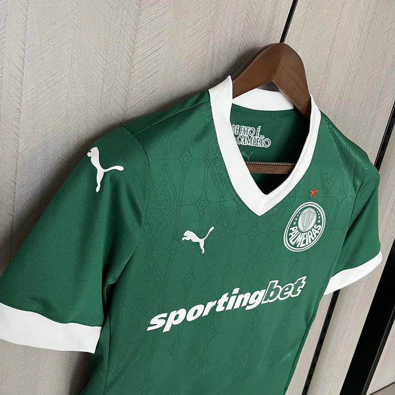 Camisa Palmeiras Titular 25/26 - Versão Feminina Baby Look Verde