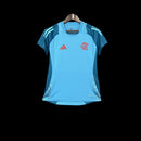 Camisa Flamengo Treino 2024/25 - Feminina Adidas - Azul claro