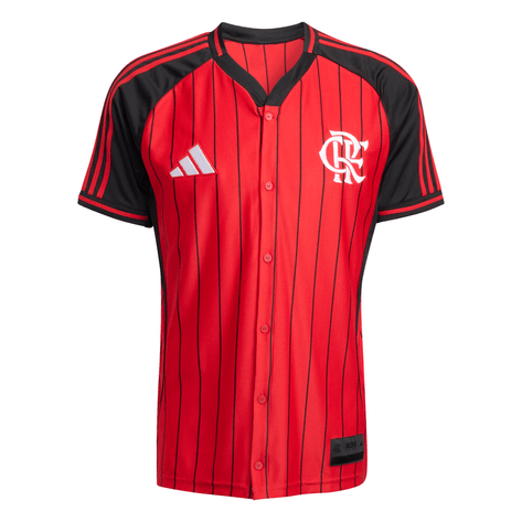 Camisa Flamengo US PACK Baseball- Adidas 25/26 - com botões