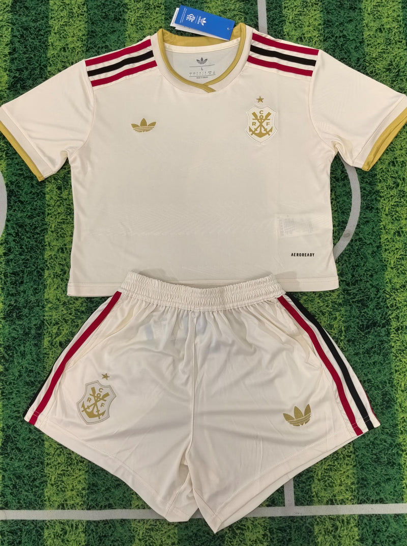 Conjunto Flamengo Gold - Manto 3 - Feminino