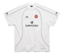 Camiseta Balenciaga Ipanema Soccer Oversized em Branco/preto