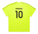 Camiseta Balenciaga Ipanema Soccer Oversized em Amarelo Fluorescente