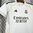 Kit Infantil Real Madrid 25/26 Adidas - Branco
