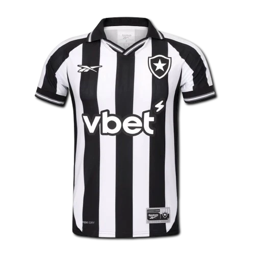 Camisa Botafogo I - 2025/26 - Preto e Branco