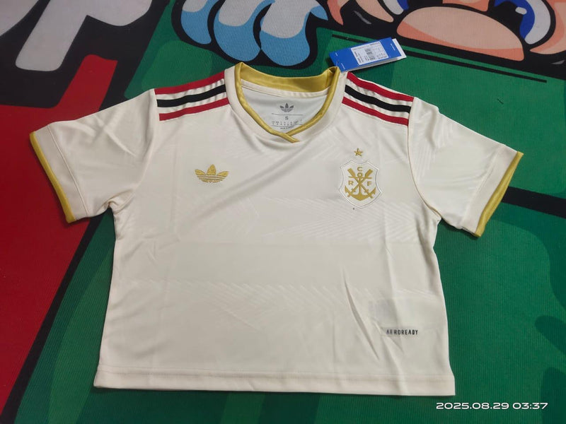 Conjunto Flamengo Gold - Manto 3 - Feminino