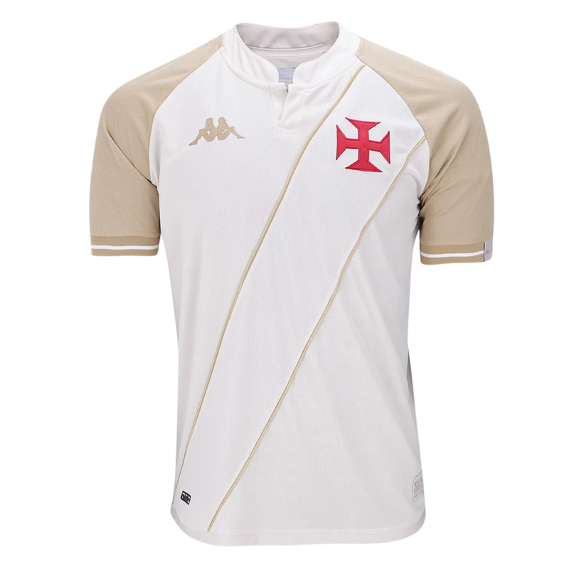 Camisa Vasco 3 2024 - 100 anos Resposta Histórica Kappa Masculina Bege