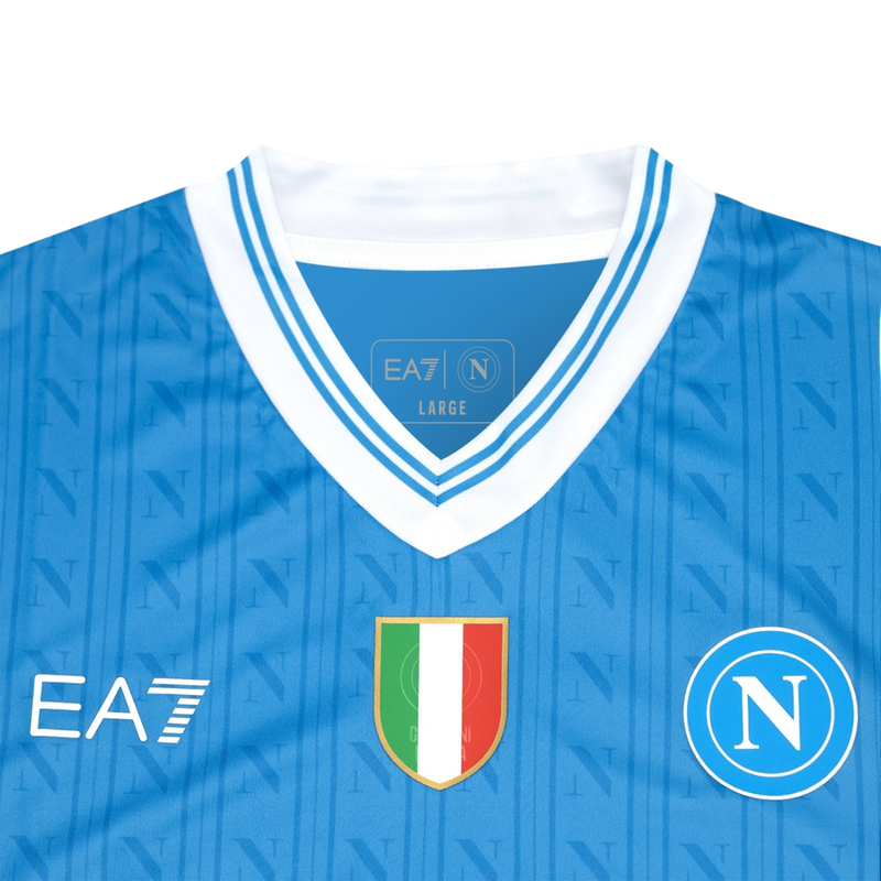 Camisa Napoli Home 25/26 - Torcedor EA7 Masculino - Azul