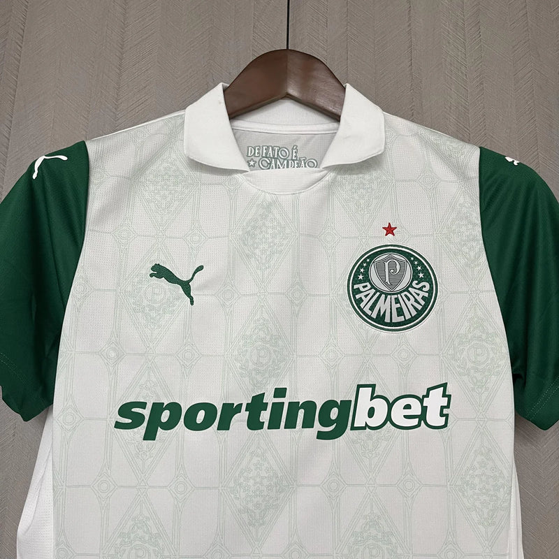 Camisa Palmeiras II 25/26 - Versão Feminina Baby Look Branca