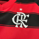 Camisa Flamengo Home 2025/26 - Feminina Adidas - Preto e Vermelho