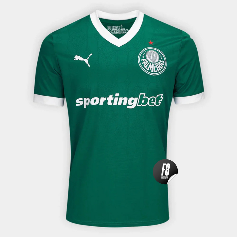 Camisa Palmeiras Home 25/26 Torcedor Puma Masculina verde