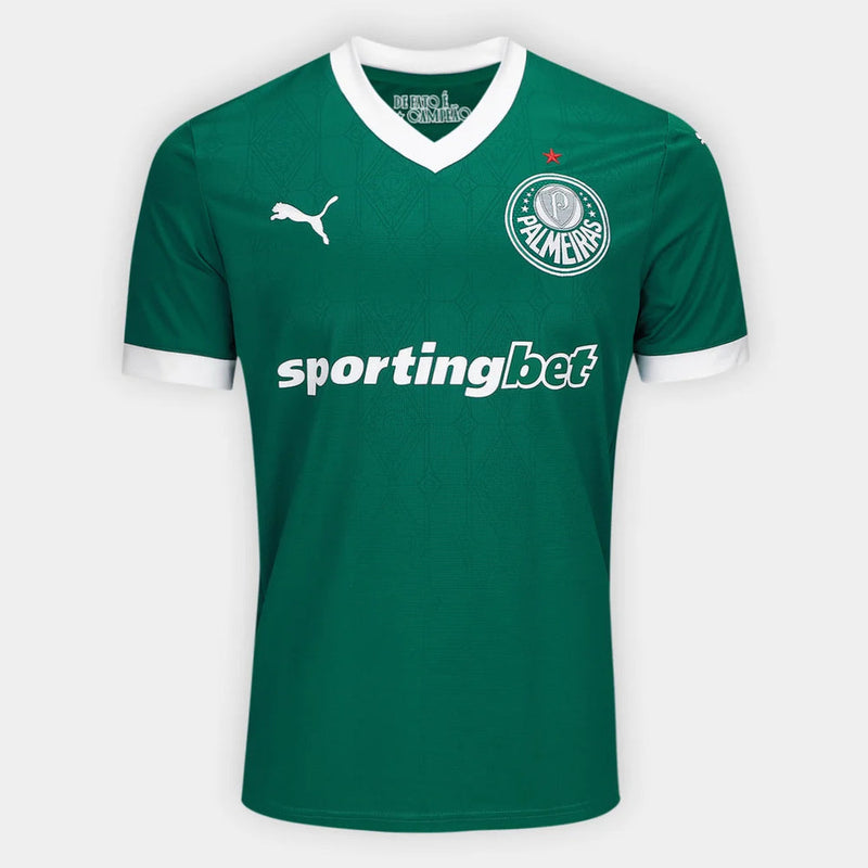 Camisa Palmeiras Home 25/26 Torcedor Puma Masculina verde