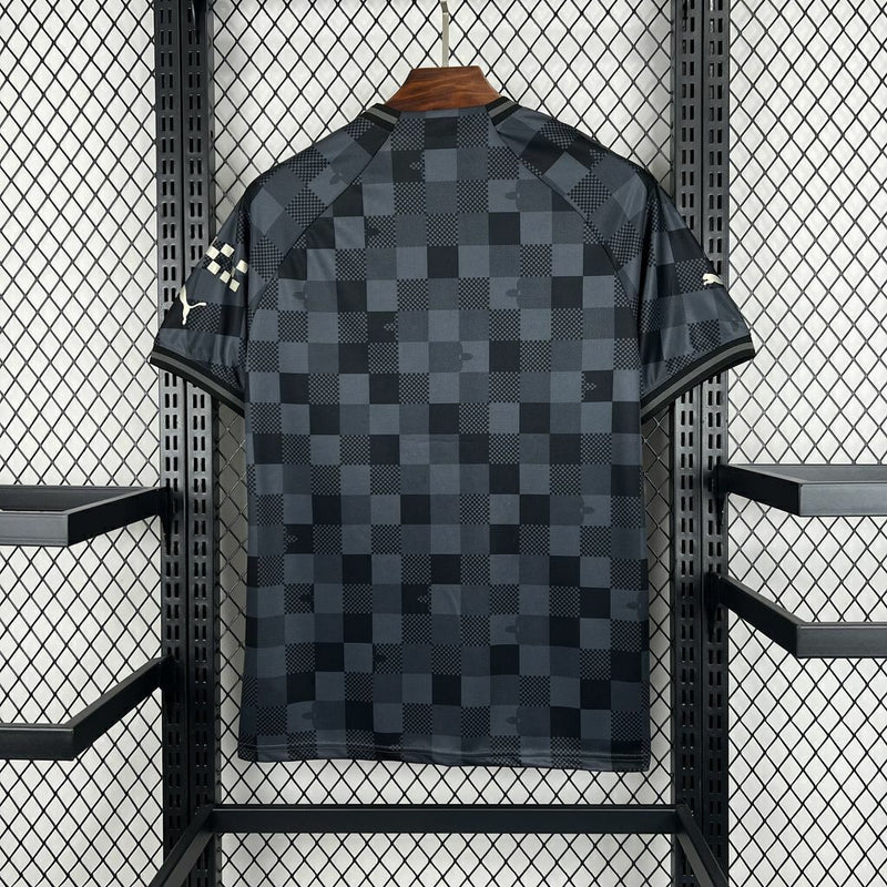 Camisa Manchester City 2024/25 Edição Especial - Torcedor Masculina - Cinza Escuro